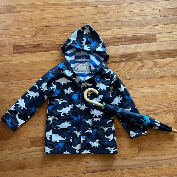 Hatley Jackets & Coats Hatley Boys Dinosaurs Raincoat And Umbrella